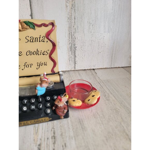 Yankee Candle Mouse AS IS typewriter Xmas tea light - Picture 5 of 14